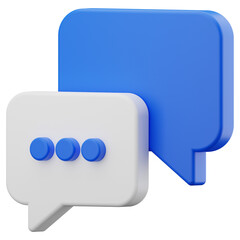chat bubble 3d icon