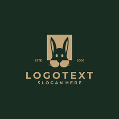 rabbit logo design luxury