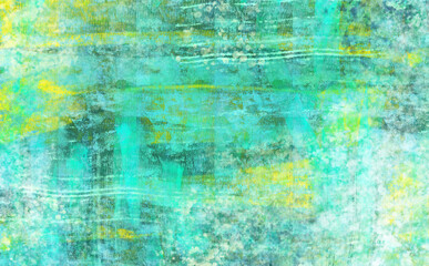 かすれた青と緑の背景　シャビーペイント