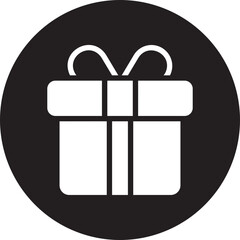 gift glyph icon