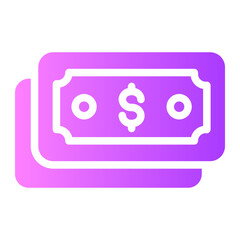 money gradient icon