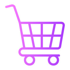 shopping cart gradient icon