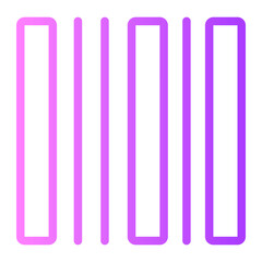 barcode gradient icon
