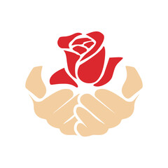 Professional logo rose icon, perfect for your business. Eye-catching and memorable design for branding