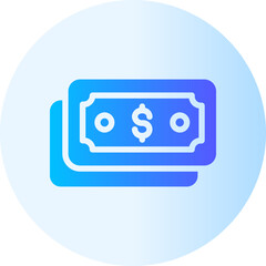 money gradient icon