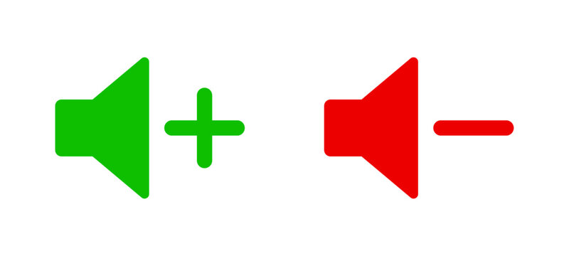 Volume plus and minus icon