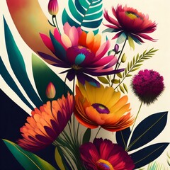 abstract floral background