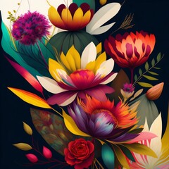 background with flowers