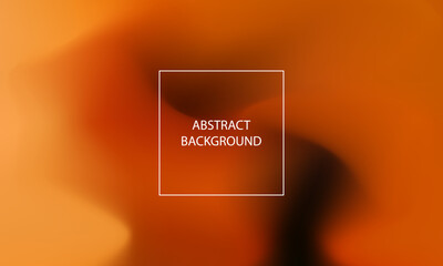 abstract gradient mesh fluid liquid blur hologrpahic background with orange black color