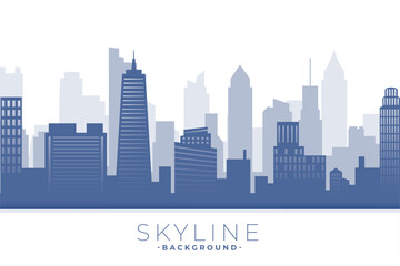 modern skyline buildings background with impressive architecture