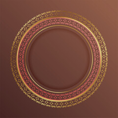 artistic lace frame background for arabic decoration design