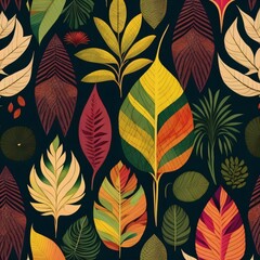 bohemian leaf pattern 