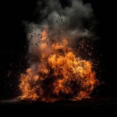 Fototapeta na wymiar fire explosion background.
