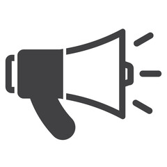 mega phone speak talk solid icon