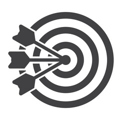 Goal target dart arrow solid icon