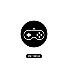 Gamepad icon vector illustration logo template for many purpose. Isolated on white background.