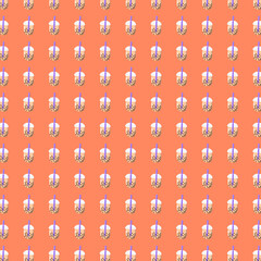 seamless pattern with Milk Tea