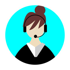 call center icon vector illustration.