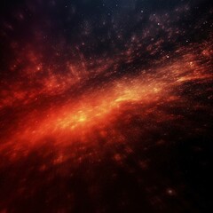 Fototapeta premium Burning fire. Dark black abstract art background with a reddish-yellow sparkling glitter vapor texture.