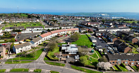 Aerial photo of Linn Primary School Nursery Unit Larne Co Antrim Northern Ireland
