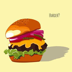 Burger Illustration