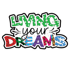 Motivational Typography Sublimation Design