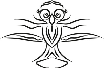 Decorative floral ornament Hand Drawn Calligraphic Design Elements in style isolated on white background