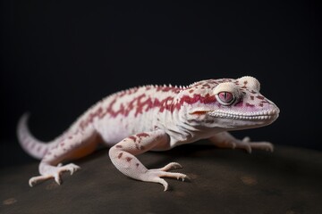 Naklejka premium bearded dragon lizard on black.