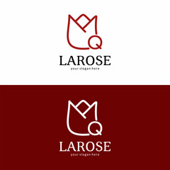 La Rose Brand Logo with Letter Q