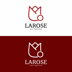 La Rose Brand Logo with Letter O