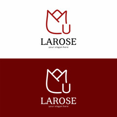 La Rose Brand Logo with Letter U