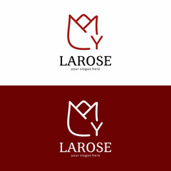 La Rose Brand Logo with Letter Y