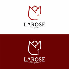 La Rose Brand Logo with Number 1