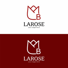 La Rose Brand Logo with Letter B
