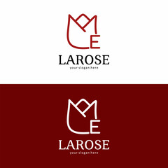 La Rose Brand Logo with Letter E