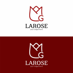 La Rose Brand Logo with Letter G
