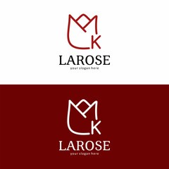 La Rose Brand Logo with Letter K