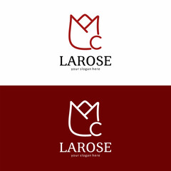La Rose Brand Logo with Letter C