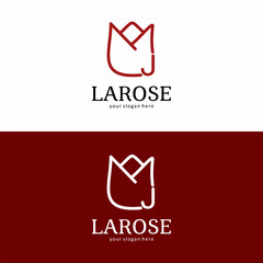 La Rose Brand Logo with Letter J