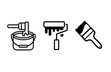 Icon sets. Vector illustration print tool.