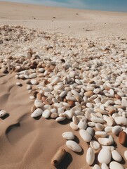 Fototapeta na wymiar Pebble stones on the beach.