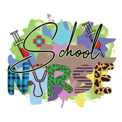 Nurse Typography Sublimation Design