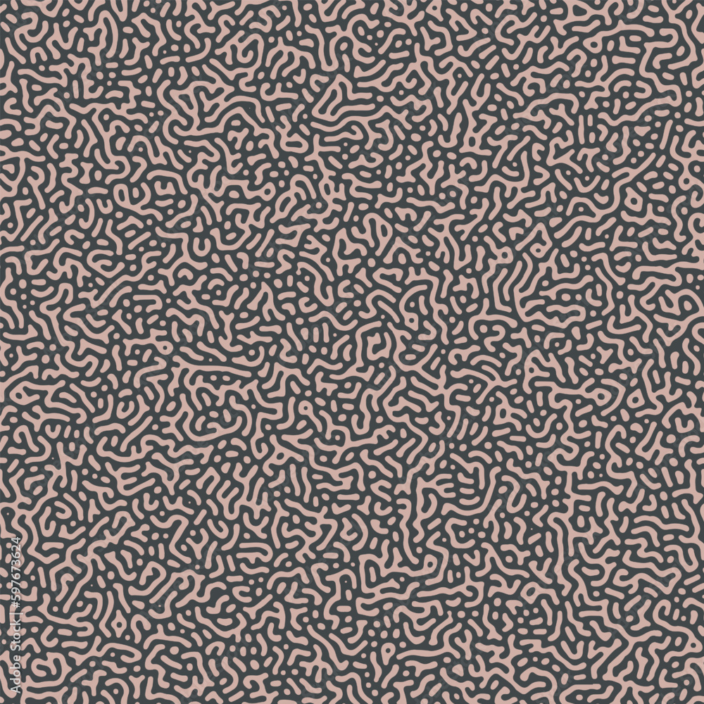 Poster turing diffusion organic seamless pattern vector fashionable abstract background. sophisticated stru