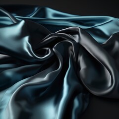 Obraz premium Close up black satin background.