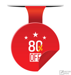 80% off Vector banner design.