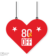 80% off Vector banner design.