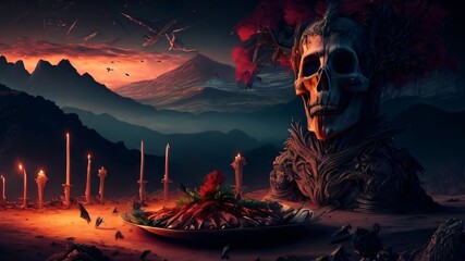 fire in the woods