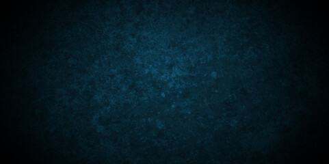 Seamless dark blue stone wall grunge backdrop backgruond. blue dark grunge texture background of cement plaster wall with cracks, blue grunge wall texture. horror Cement texture. 