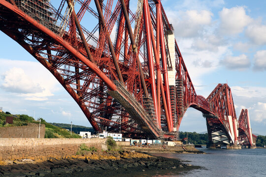 Forth Rail Bridge viewed from North Queensferry - Queensferry - Scotland - UK