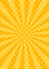 Obraz premium 集中線 シンプル 使いやすい 縦 オレンジ 黄色 